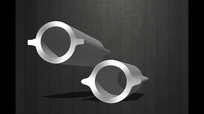 Siipimuotoisella poikkileikkauksella varustettu kylmävedetty umpioton profiiliputki product image