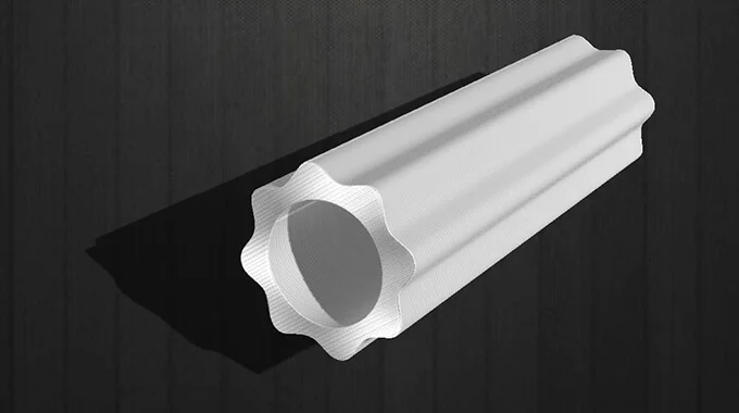 umpinainen kyljelyllä valmistettu profiiliputki, jossa alveolinen poikkileikkaus product image